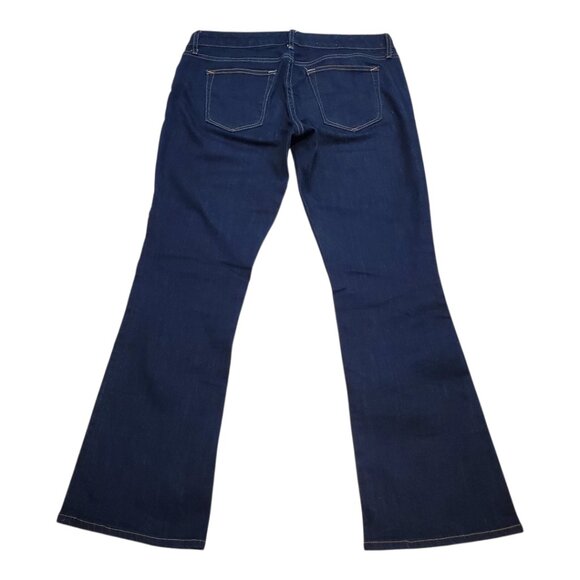 GAP 1969 SZ 29P Petite Women's Sexy Bootcut 5-Pocket Dark Wash Blue Jeans - Picture 11 of 13